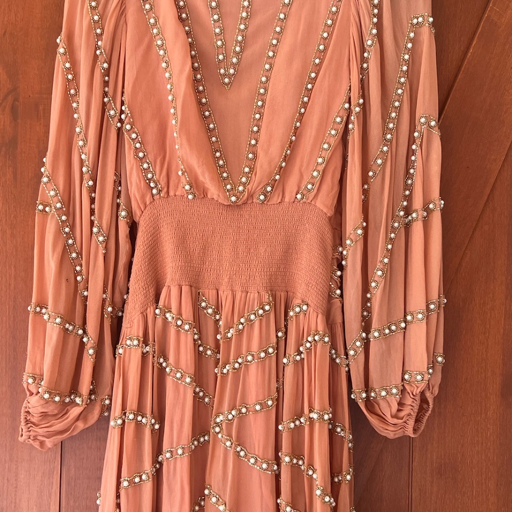 FREE PEOPLE Gorgeous Beaded mini dress